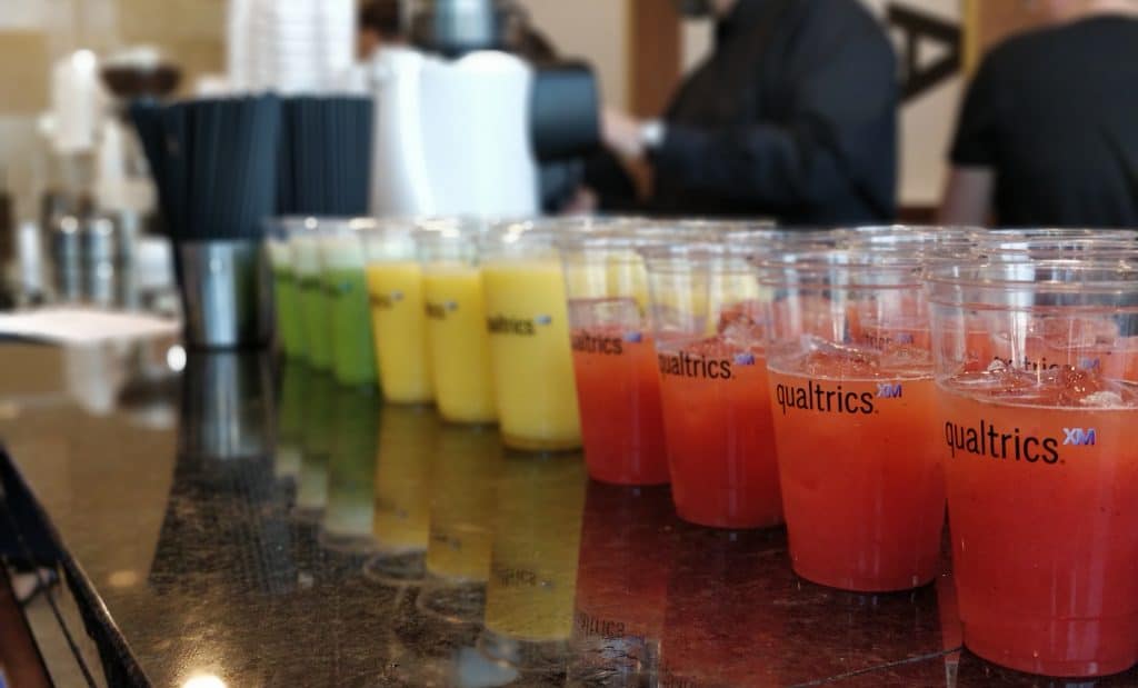 branded smoothie cups